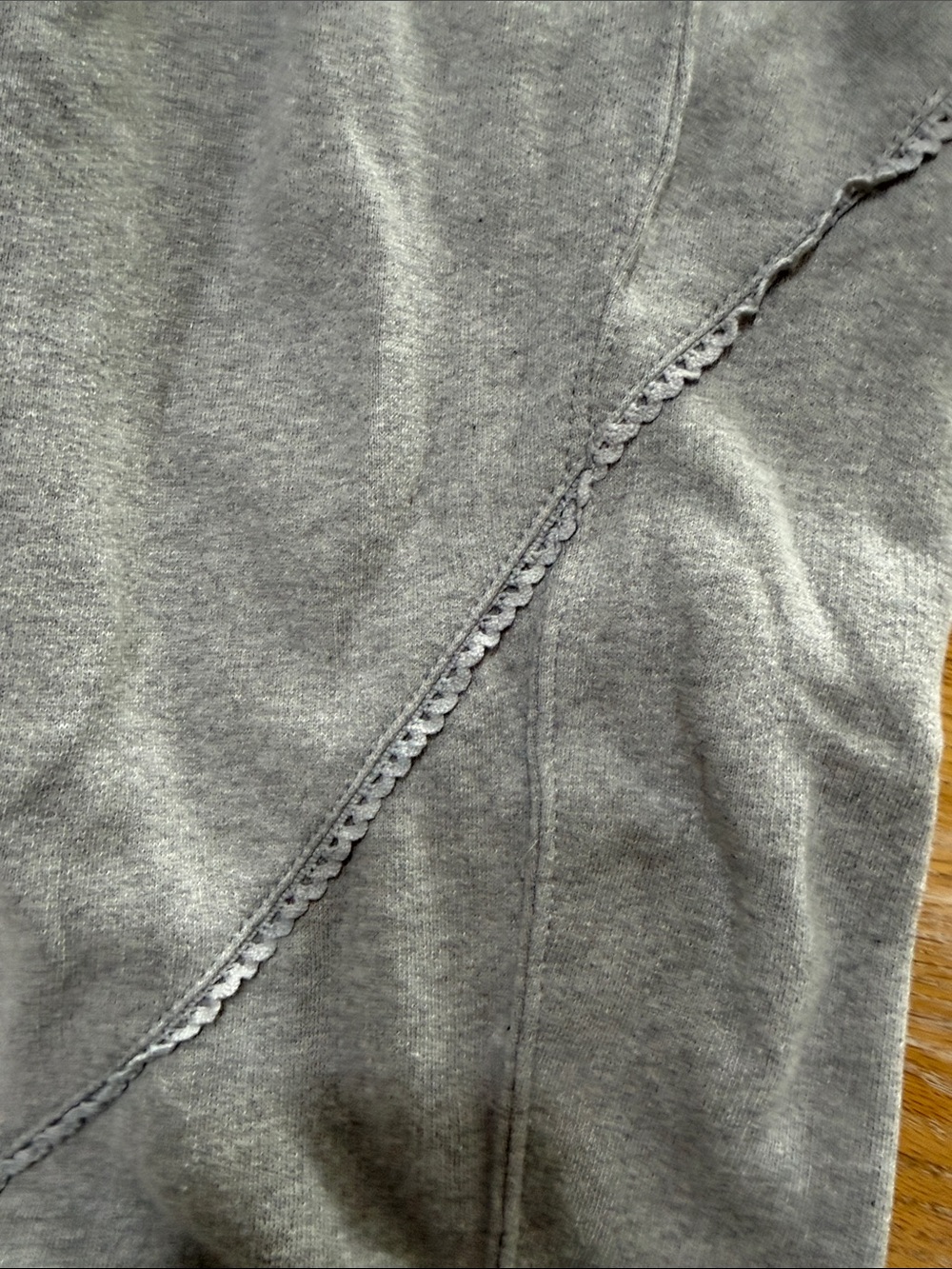 Free People Gray Hooded Sweatsuit Jumpsuit Romper Slouchy Cozy - Picture 2 of 3